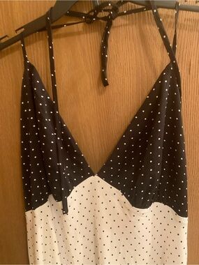 wild fable White Maxi Dress with Black Polka Dots